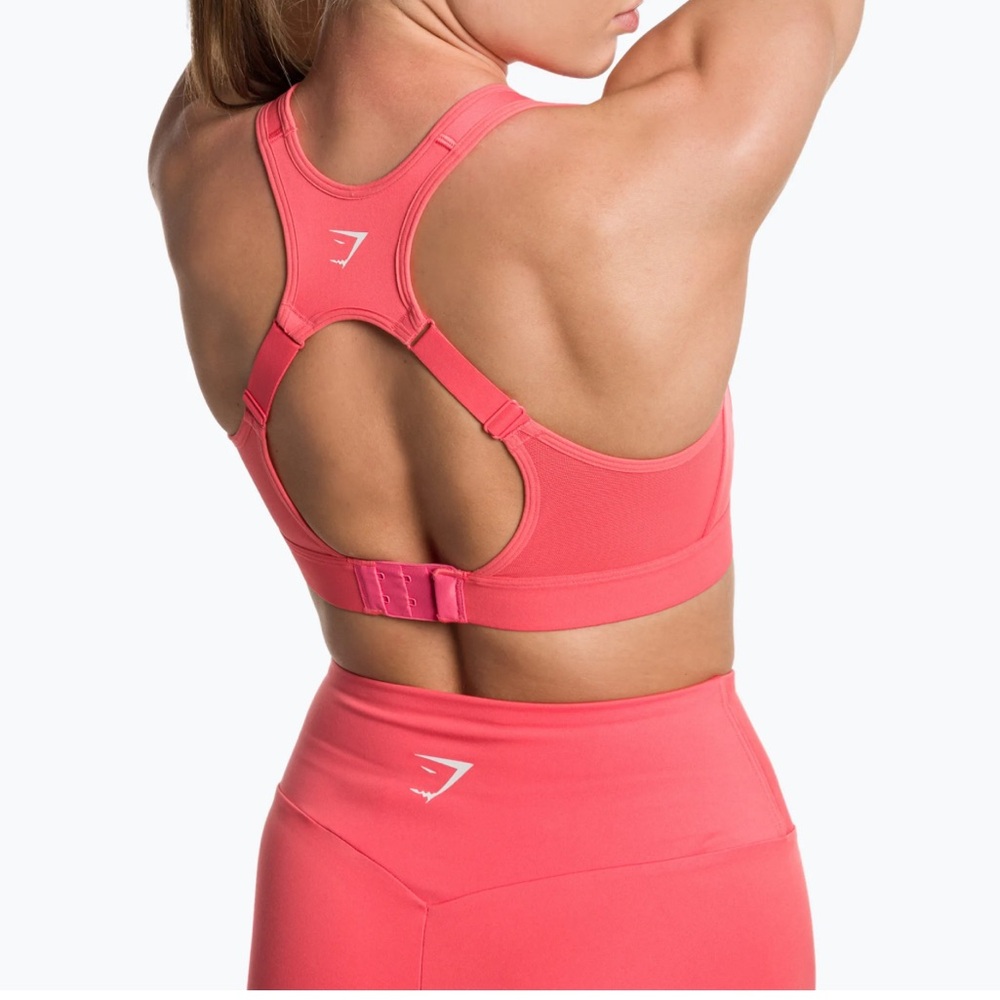 Gymshark Open Back Sports bra | polka pink | Small - Picture 8 of 10